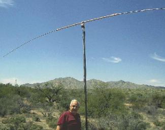 K8BP with his Super Duper Portable Five Band HF Antenna