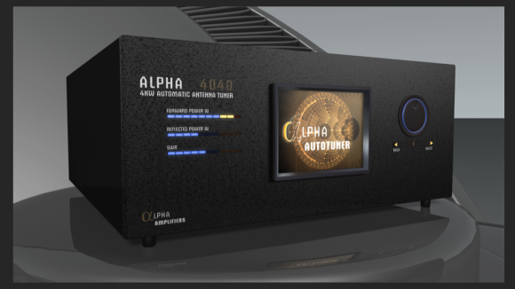 Alpha 4040 QRO Antenna Tuner Rendition (Exterior)